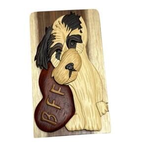 Carver Dan's Puzzle Boxes Dog BFF Best Friends Forever